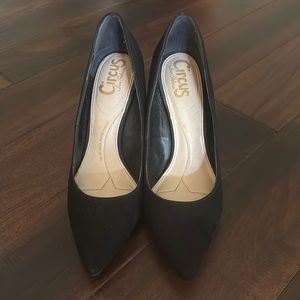 Sam Edelman Circus Black Suede Heels size 8